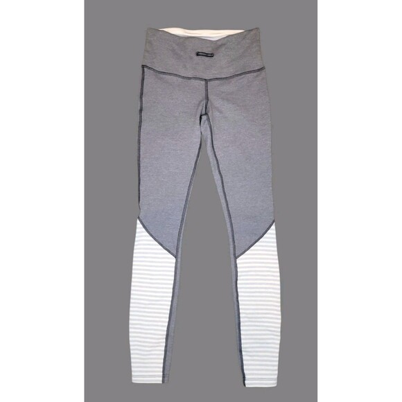Lululemon Run Under Reversible Leggings Womens 4 Full Length Gray Black Athletic - Picture 1 of 13